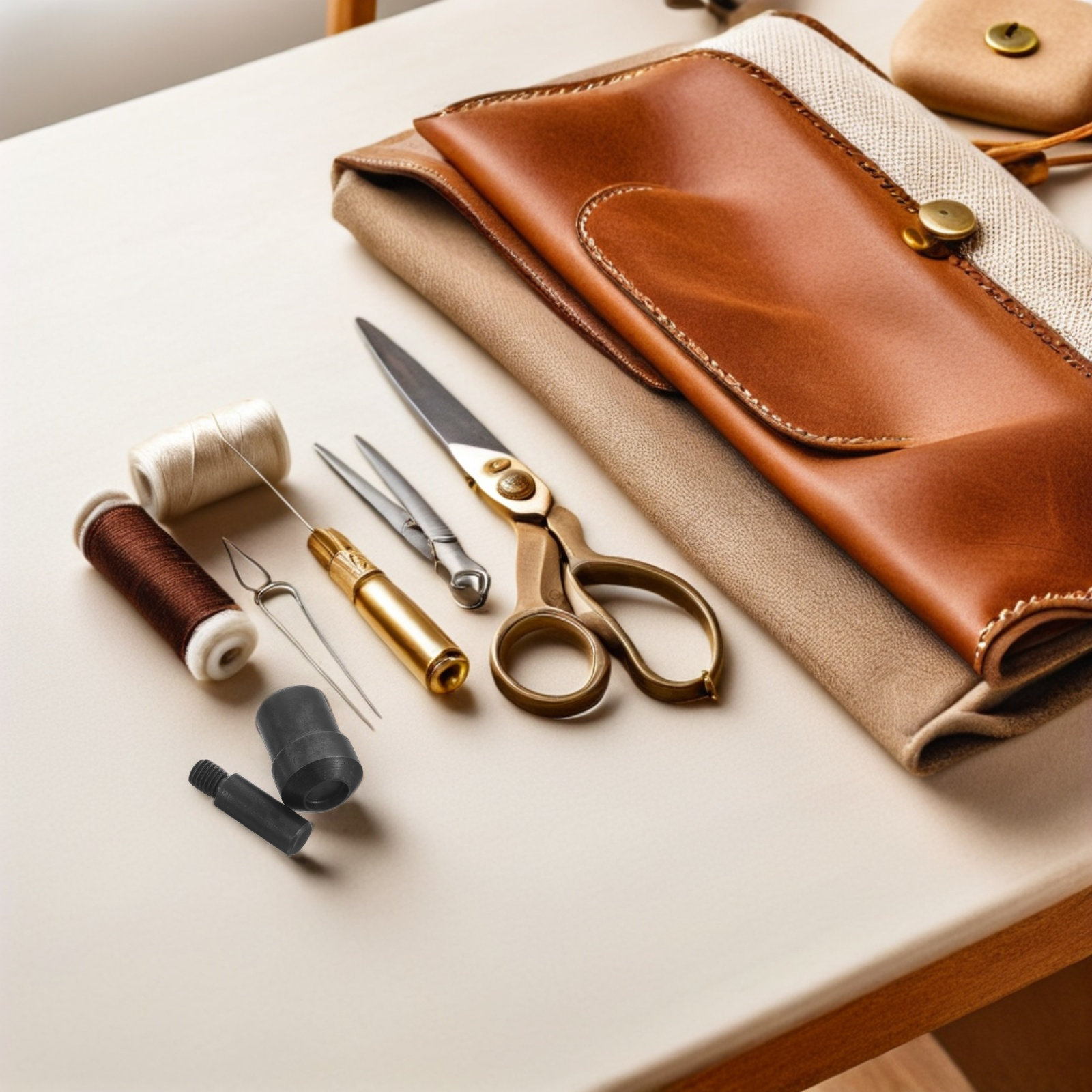 Leatherwork Hand Press - 2 pezzi di punzoni per rivetti,