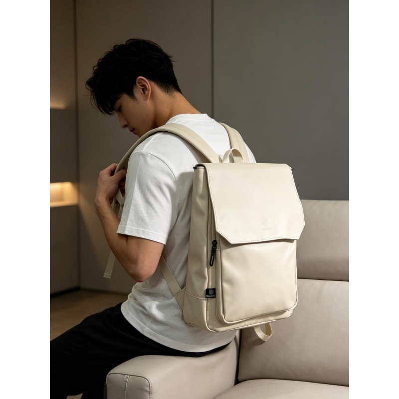 Zaino per laptop in pelle PU d - Leather Work Rucksack Mens recensione e prezzo