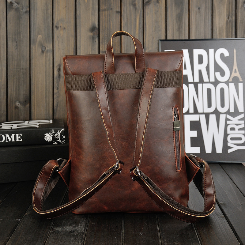 Zaino vintage in pelle da uomo - Leather Work Rucksack Mens recensione e prezzo